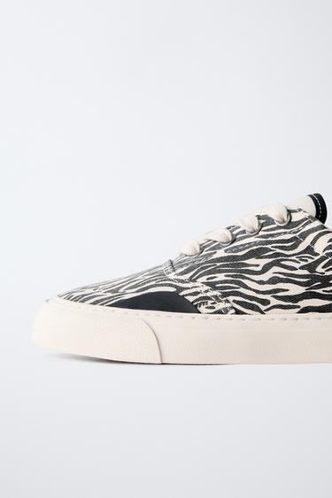 TENNIS ANIMAL PRINT - Blanc de Zara - Image 4
