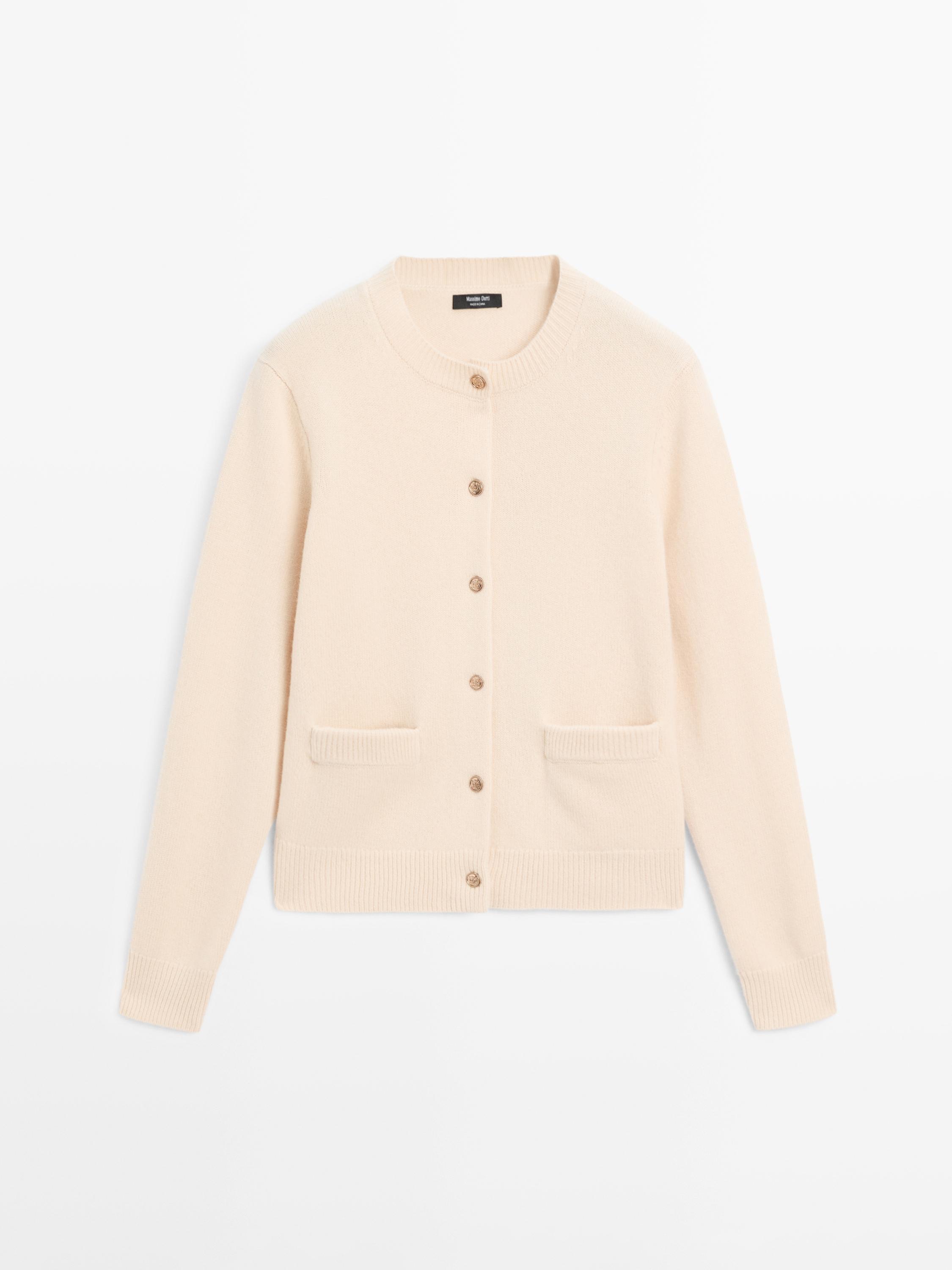 Cardigan boutons dorés