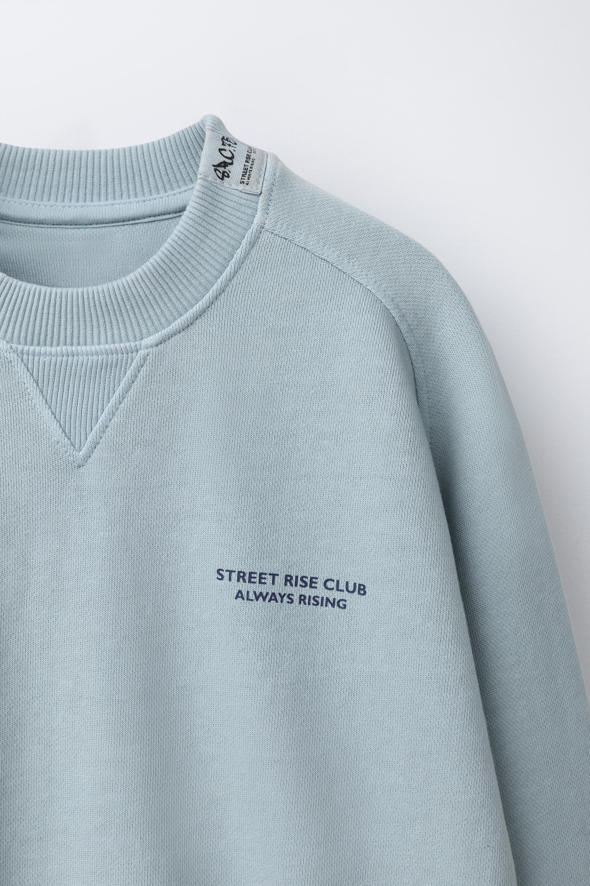 TEXT SWEATSHIRT AND BERMUDA SET
