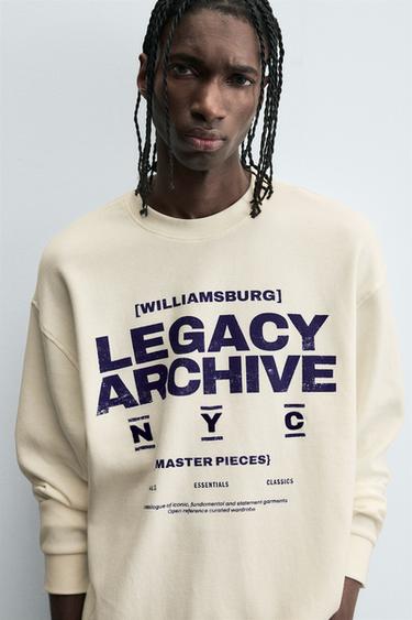 CAMISETA ESTRUCTURA WAFFLE - Blanco roto de Zara