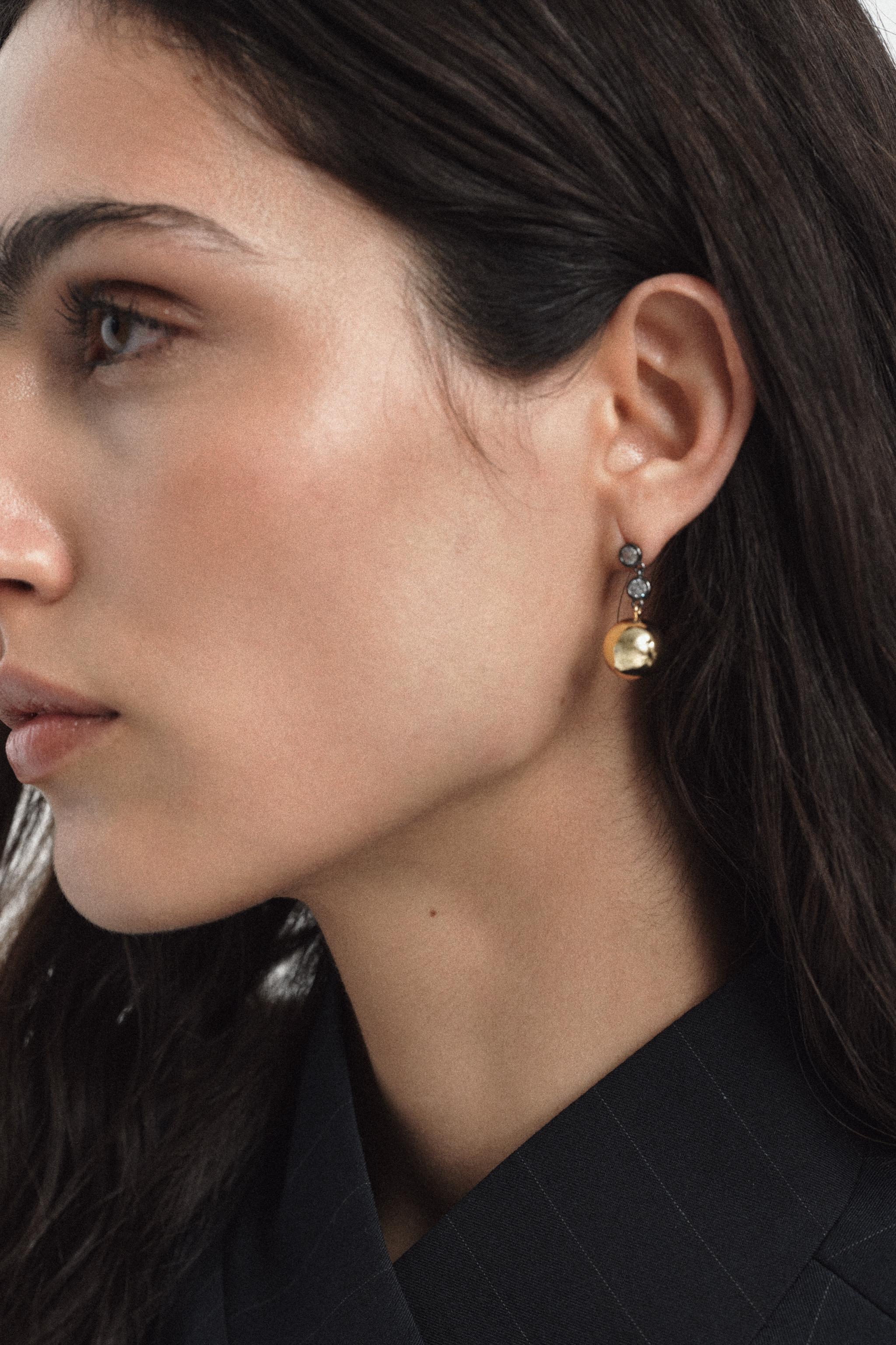 PACK OF COMBINED SHINY BALL EARRINGS