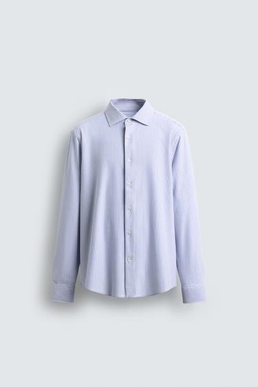 CAMISA REGULAR FIT - Azul / Blanco de Zara