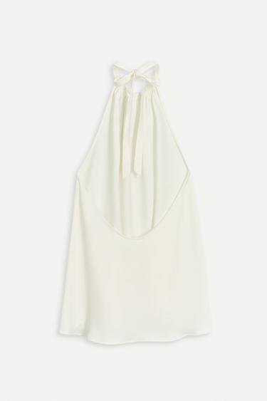 HALTER TOP 50TH ANNIVERSARY - Oyster-white by Zara - Image 3
