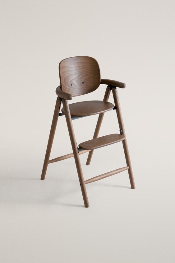 KIDS BEUKENHOUTEN HOGE STOEL | CHARLIE KRAAN - Bruin van Zara - Afbeelding 0