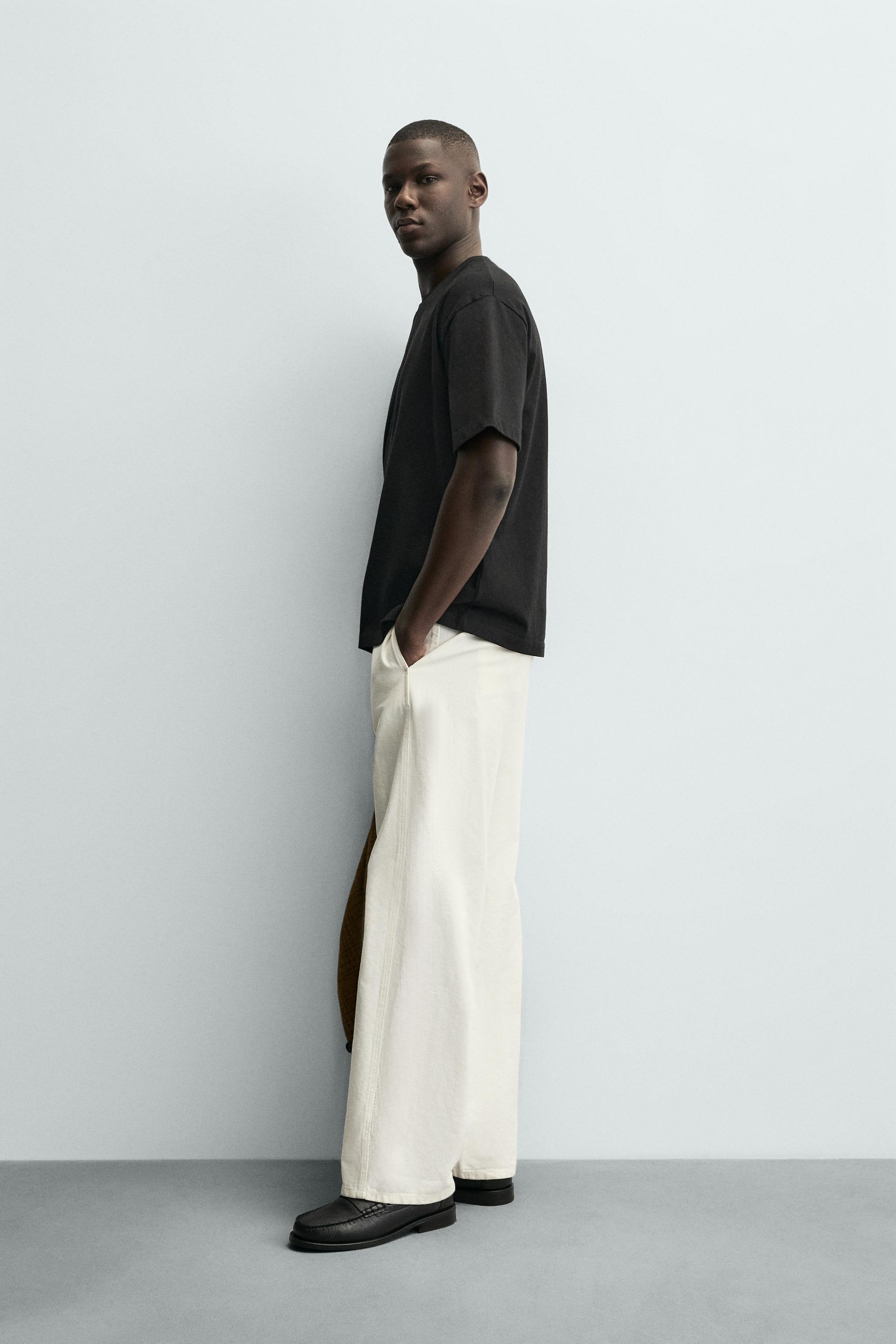 Мужские футболки Zara BASIC HEAVYWEIGHT T-SHIRT /03 — фото 4