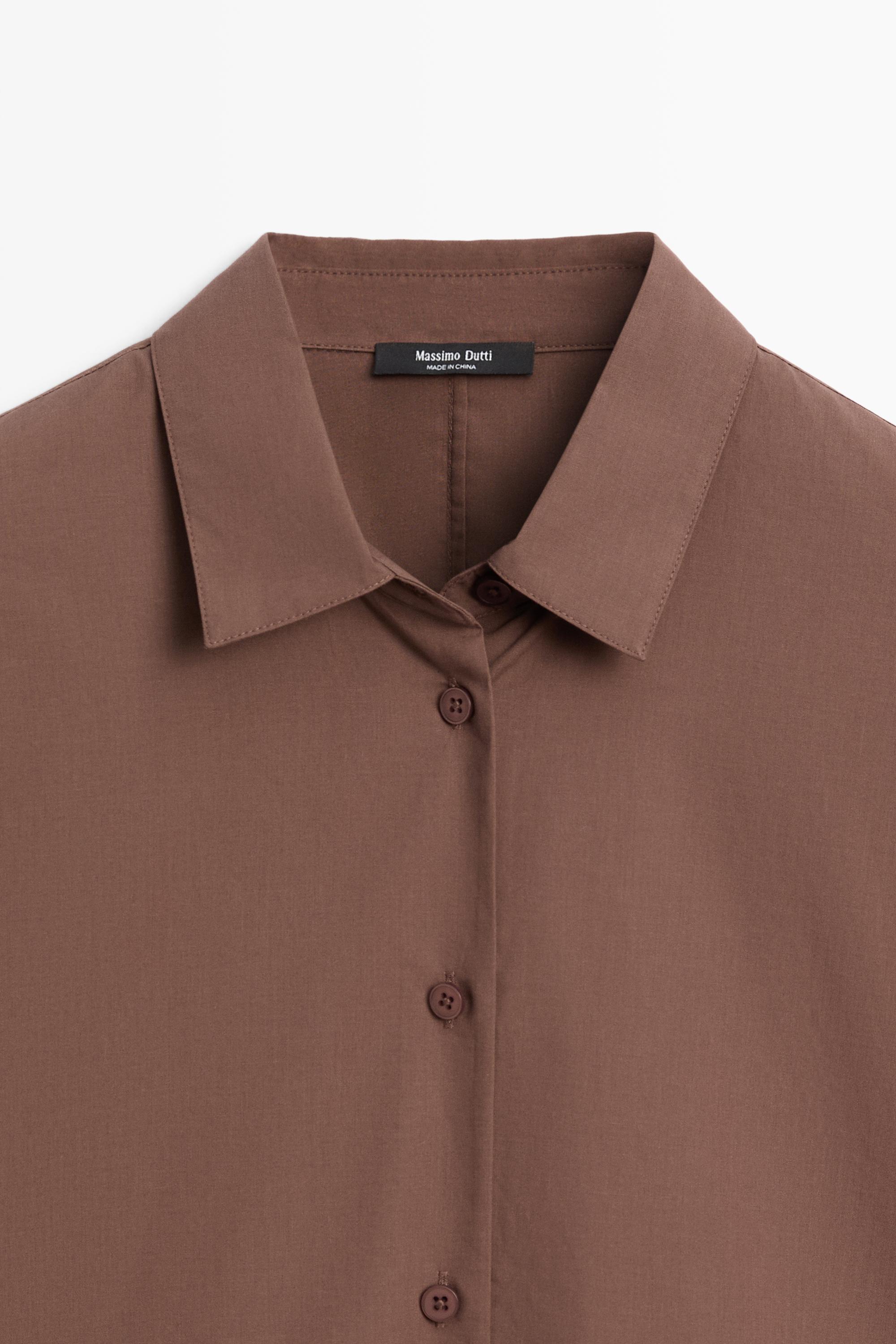 Chemise en popeline de coton