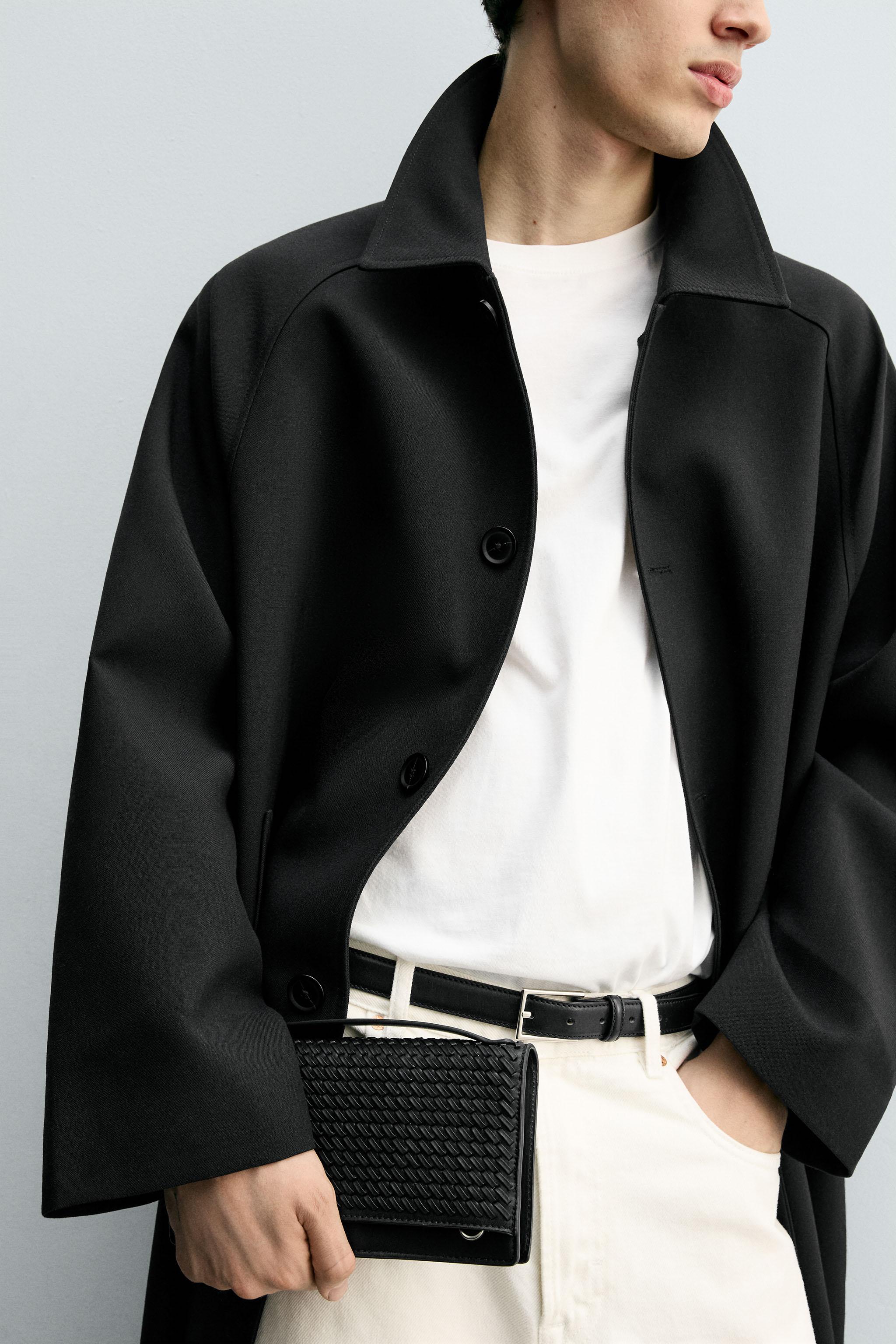 CARTEIRA XL TRANÇADA - Preto | ZARA Brasil