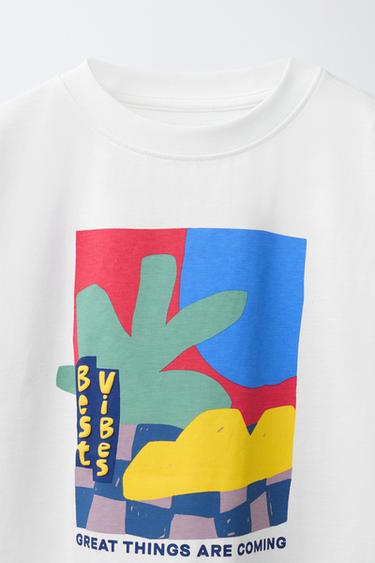 GRAPHIC PRINT T-SHIRT - White by Zara - Image 2