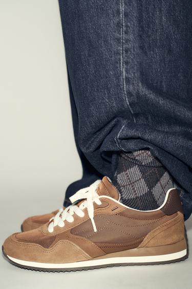 Zara SOFT RUNNING SNEAKERS - Brown - Image 0