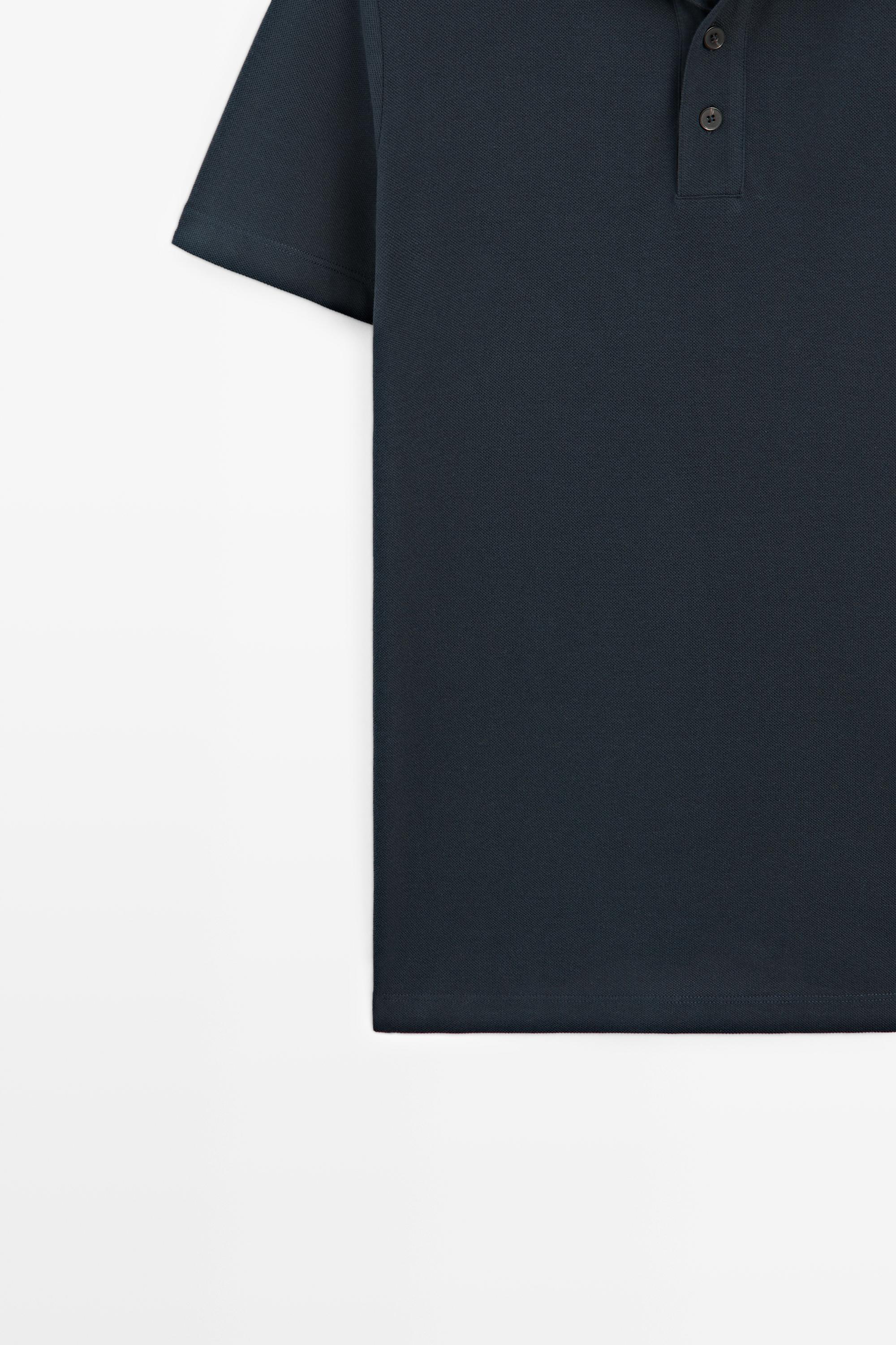 Polo en piqué de pur coton