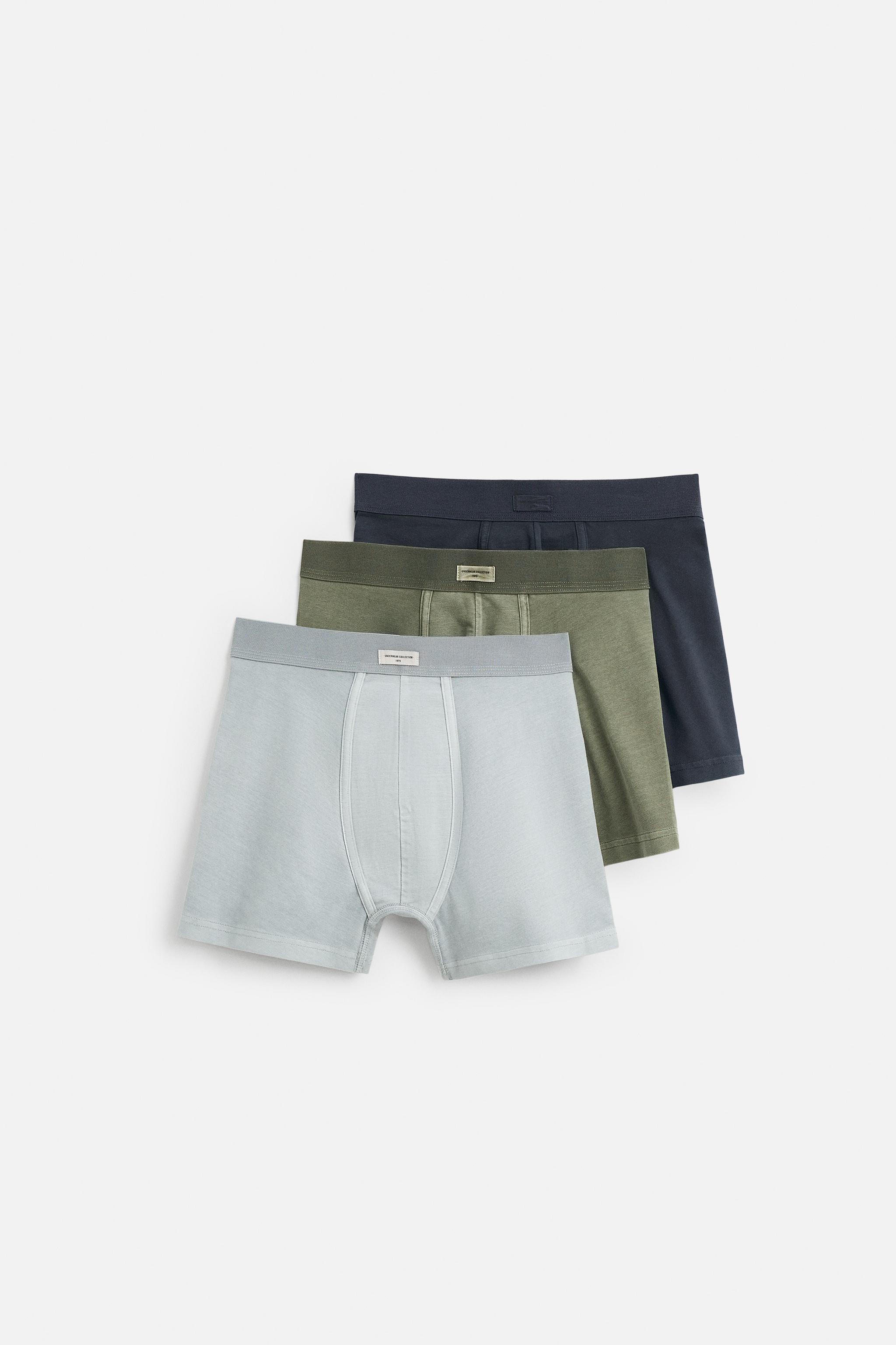 ☆ドイツ発*ZARA*新作*リネンボクサーショートパンツ/GREY☆ ☆ドイツ発*ZARA*新作*リネンボクサーショートパンツ/GREY