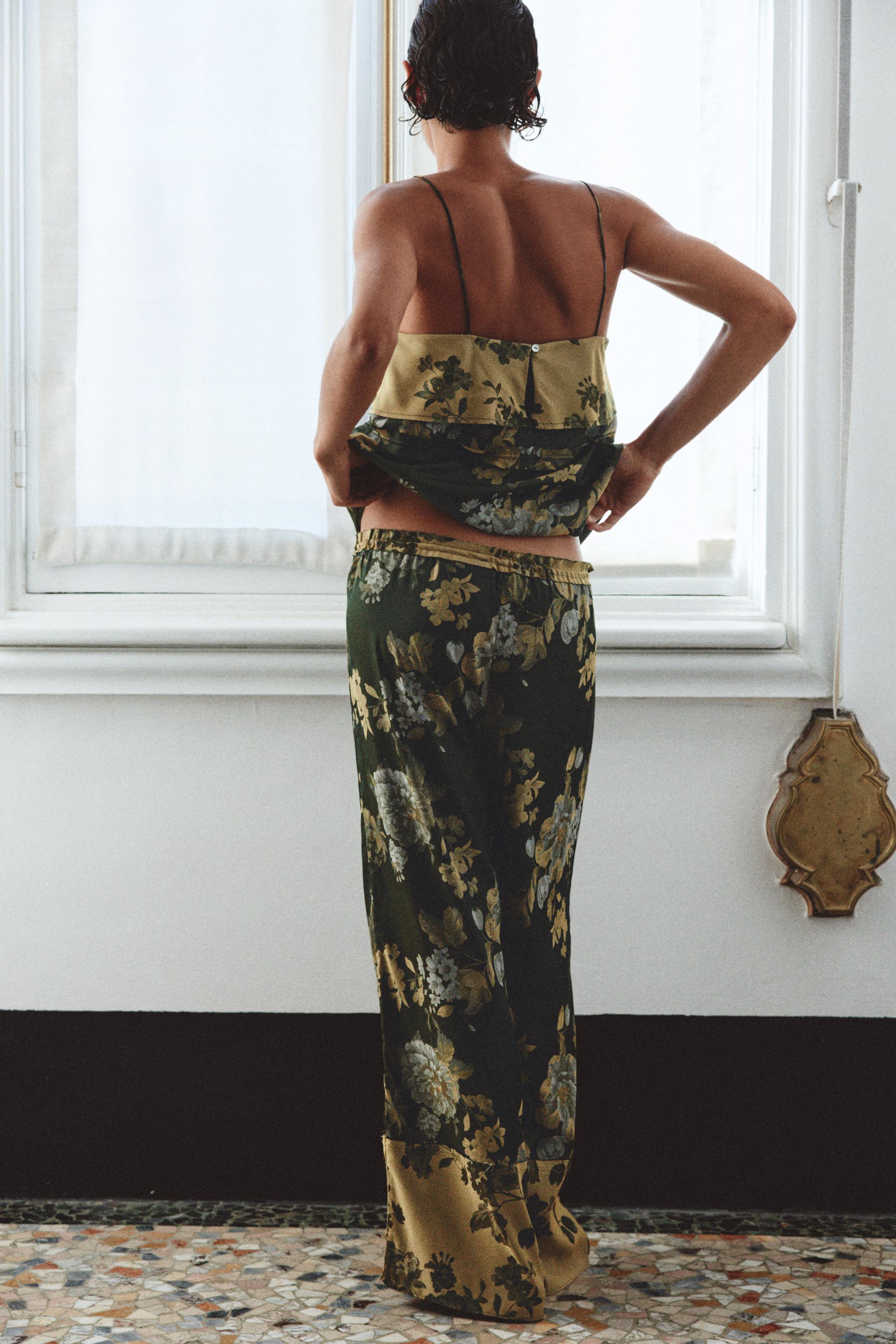TOP À BRETELLES JACQUARD
