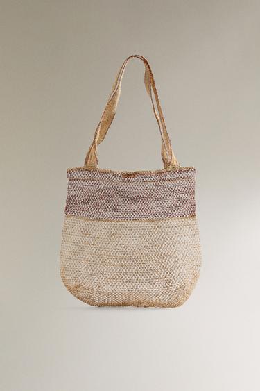 WOVEN MESH BAG - Light beige by Zara - Image 0