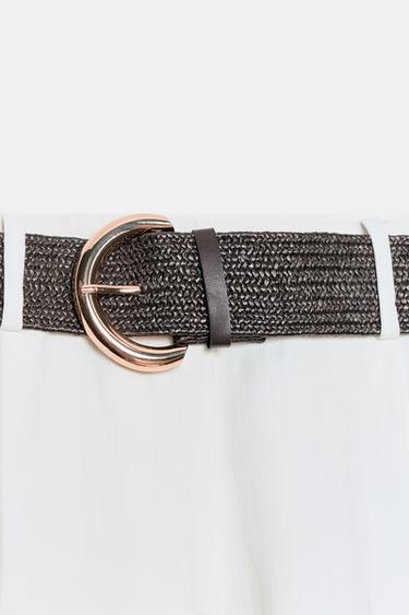 BERMUDA À PINCES ET CEINTURE - Blanc de Zara - Image 7