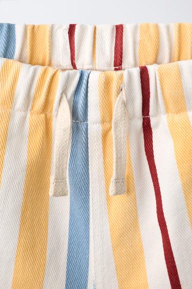 SHORT À RAYURES - Multicolore de Zara - Image 2