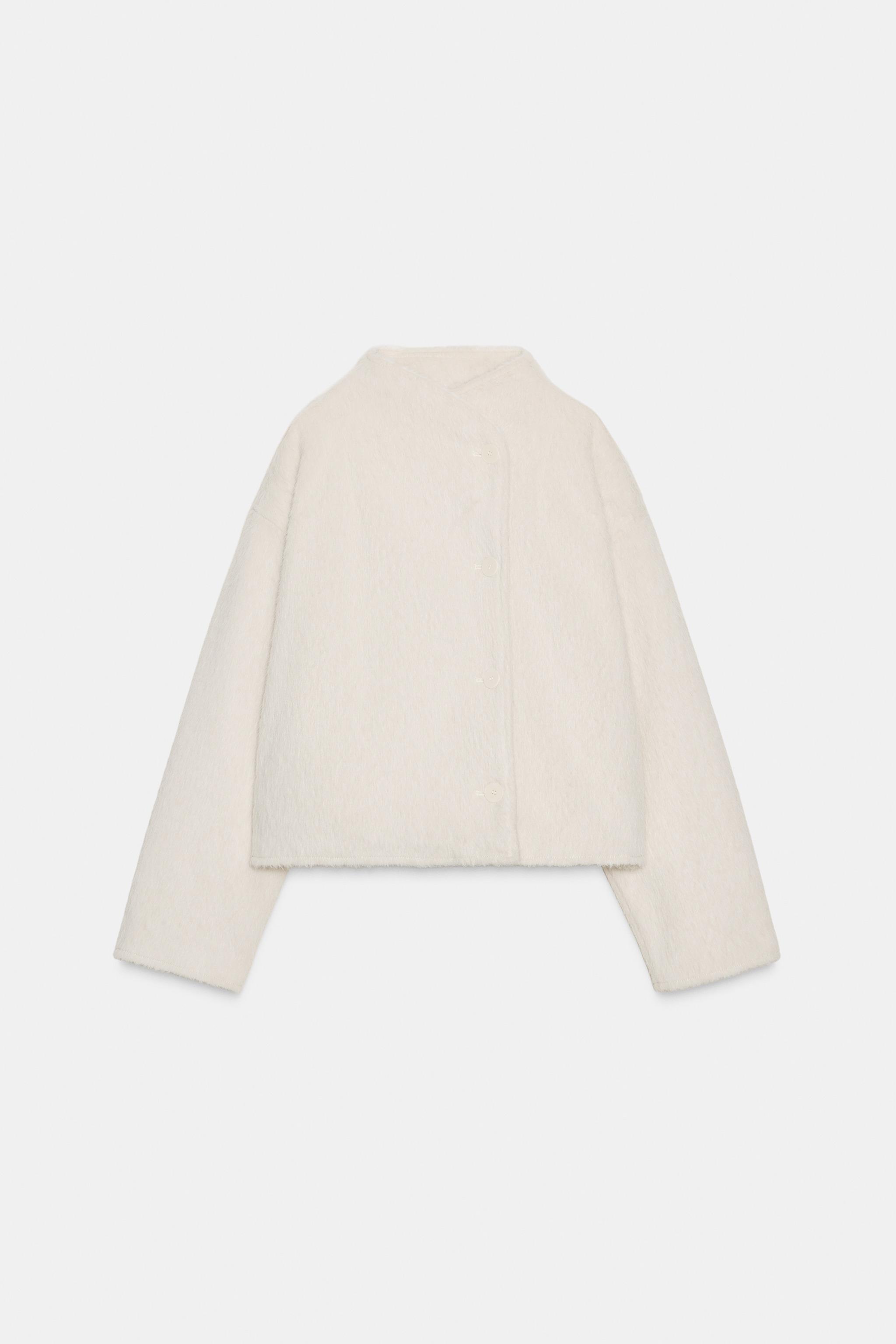 CROSSOVER FAUX FUR JACKET