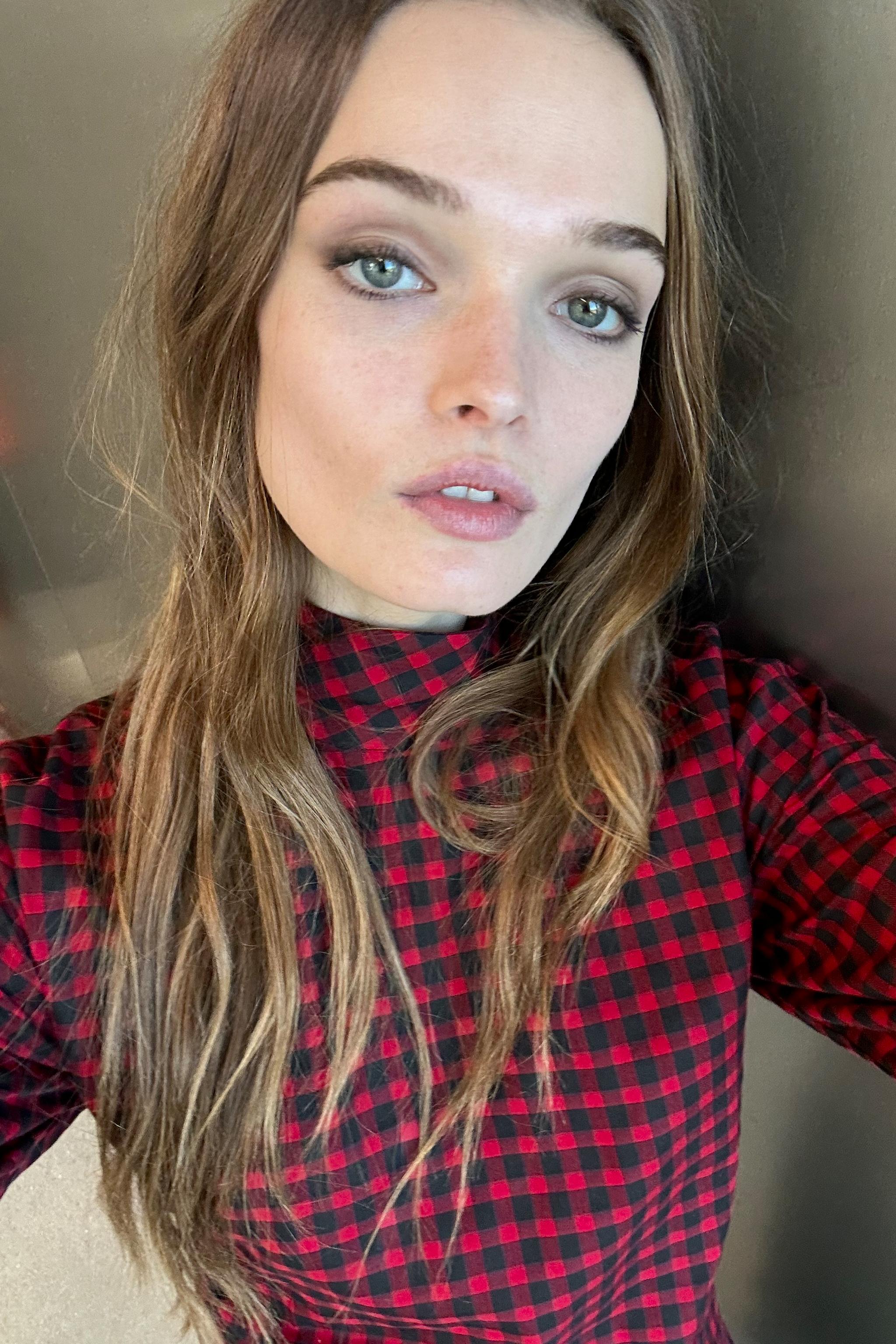 CHECKERED RUCHED BLOUSE ZW COLLECTION - Red / Black | ZARA
