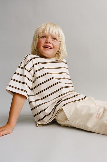 Zaras SARGE-BYXOR, BAGGY, MED MUSSE PIGG-MÄRKEN © DISNEY - Naturfärg