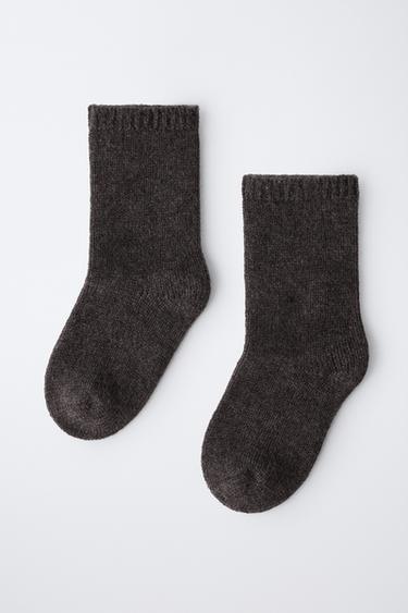 100% CASHMERE SOCKS - Brown by Zara - Image 3
