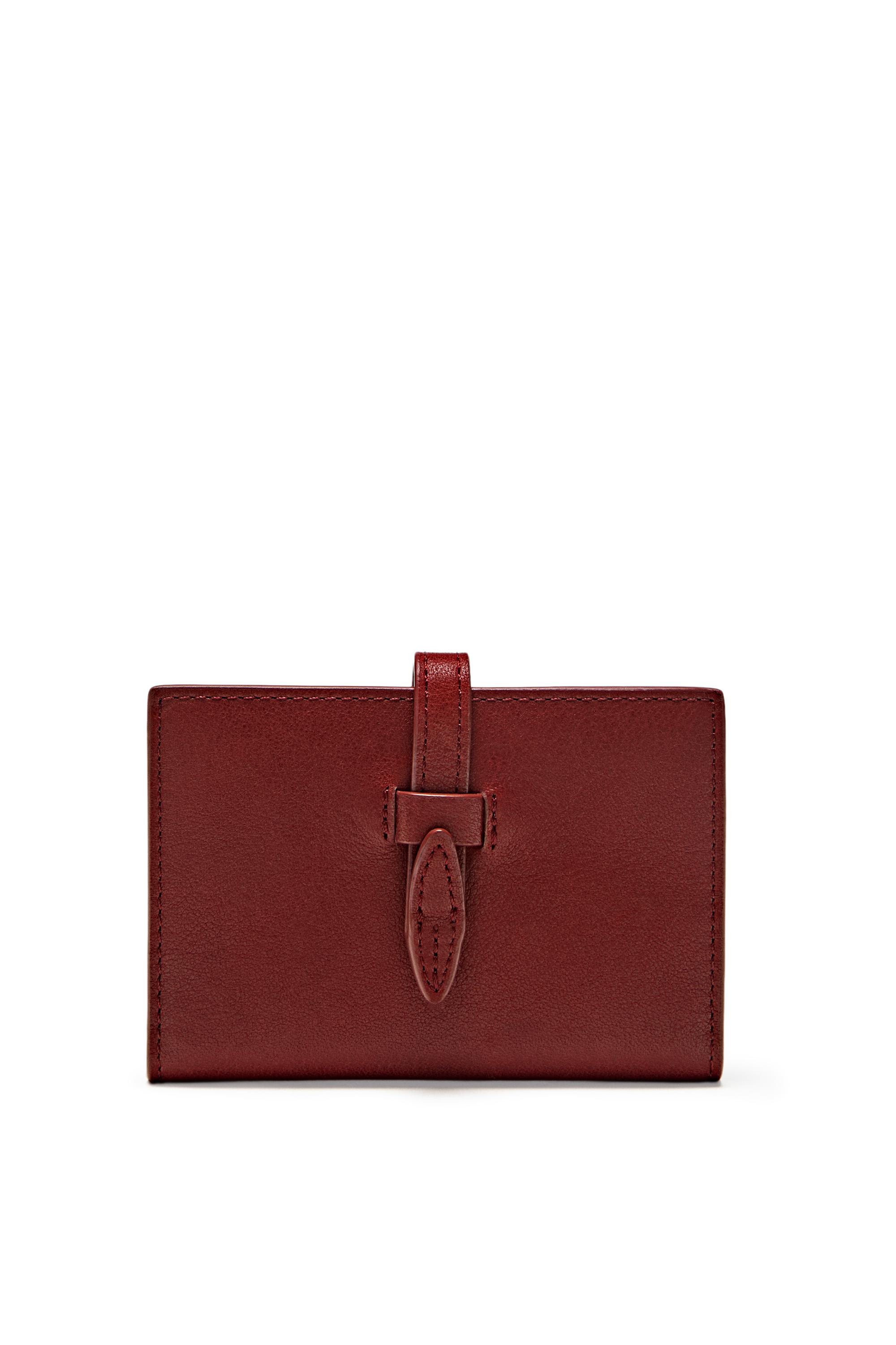 Nappa leather wallet - Red | ZARA United States