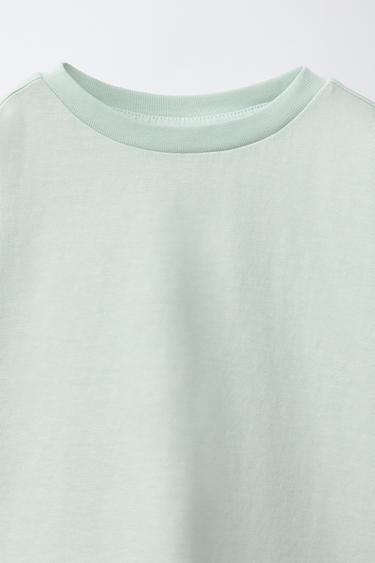 T-SHIRT UNI - vert délavé de Zara - Image 2