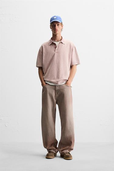 POLO PUNTO BOUCLÉ LAVADO - Rosa de Zara - Imaxe 0