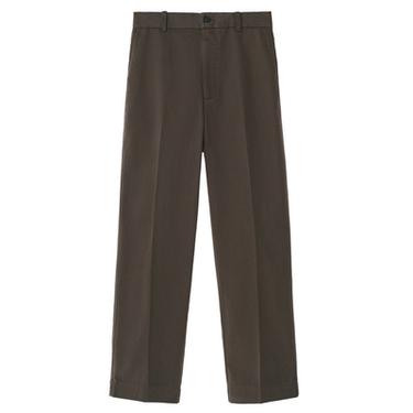 Zara ORIGINS TWILL CHINO PANTS - Brown