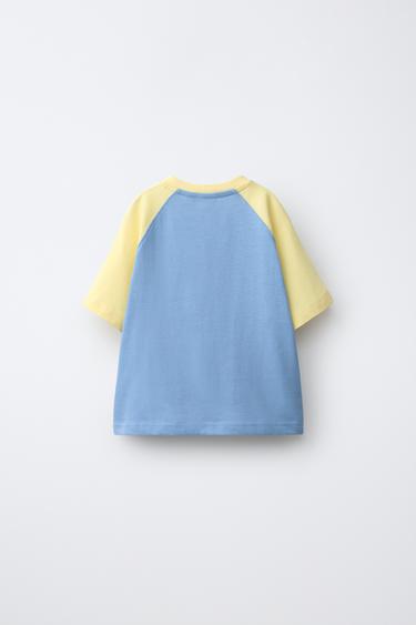 T-SHIRT À MANCHES RAGLAN - Bleu clair de Zara - Image 1