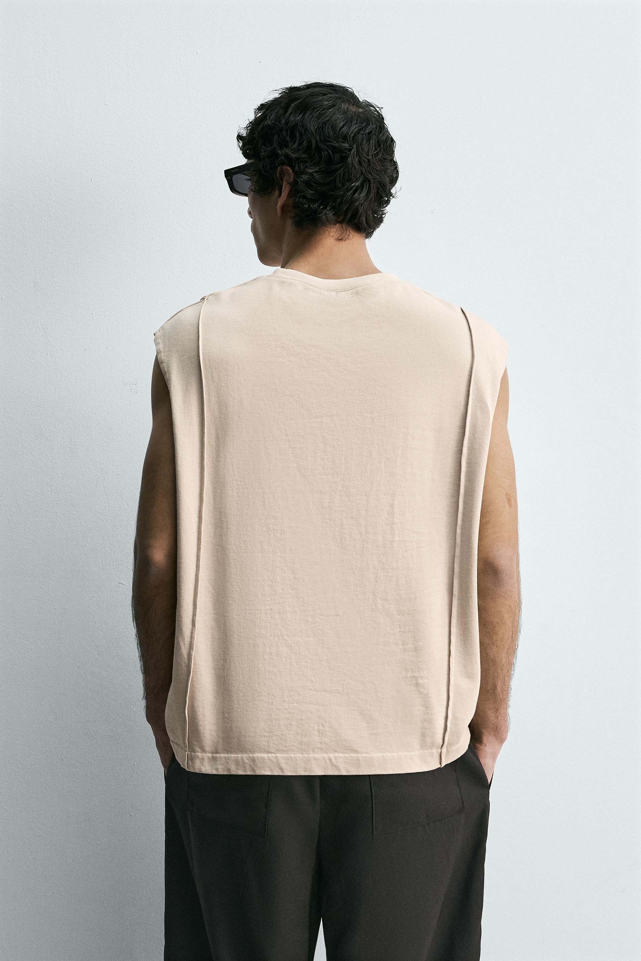 SEAMED TANK TOP - Mid-mink | ZARA United States