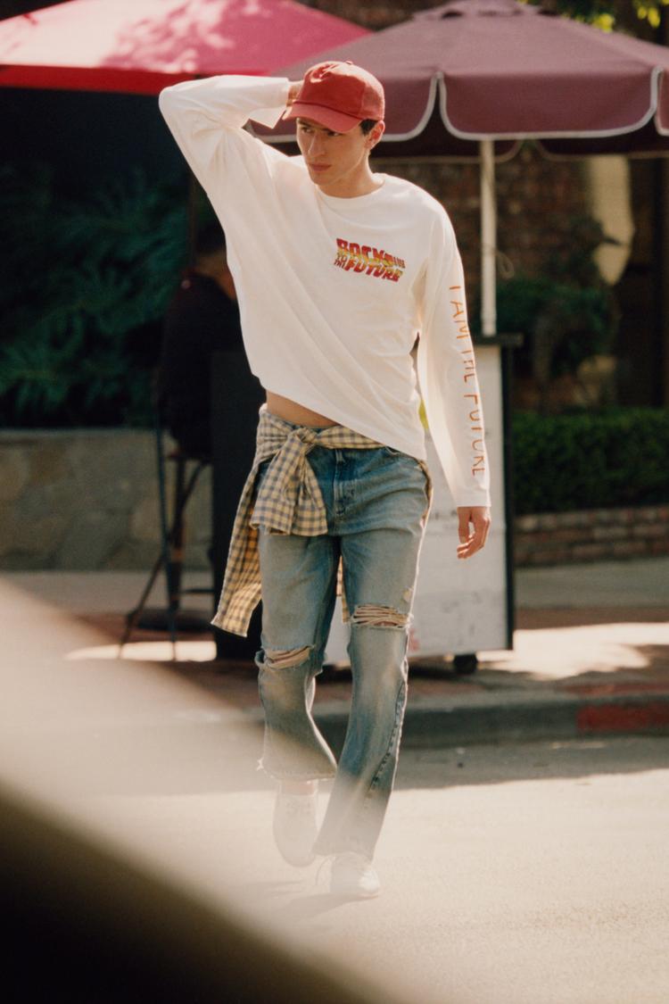 BACK TO THE FUTURE© UCS LLC AND AMBLIN X DYLAN´S T-SHIRT CLUB X ZARA İLLÜSTRASYONLU T-SHIRT