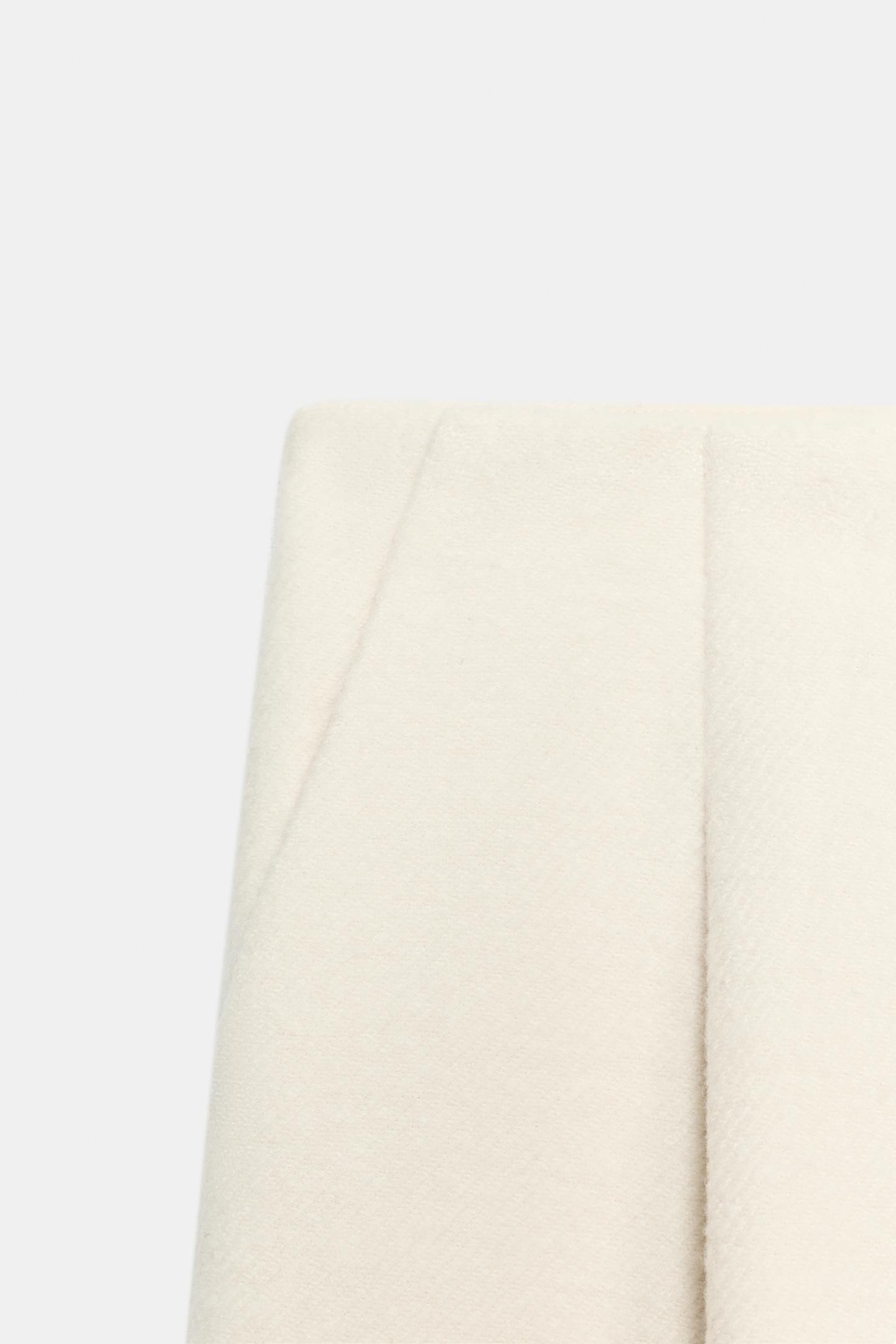 Женские шорты Zara Wool-Blend Bermuda, цвет: Экрю — фото 7