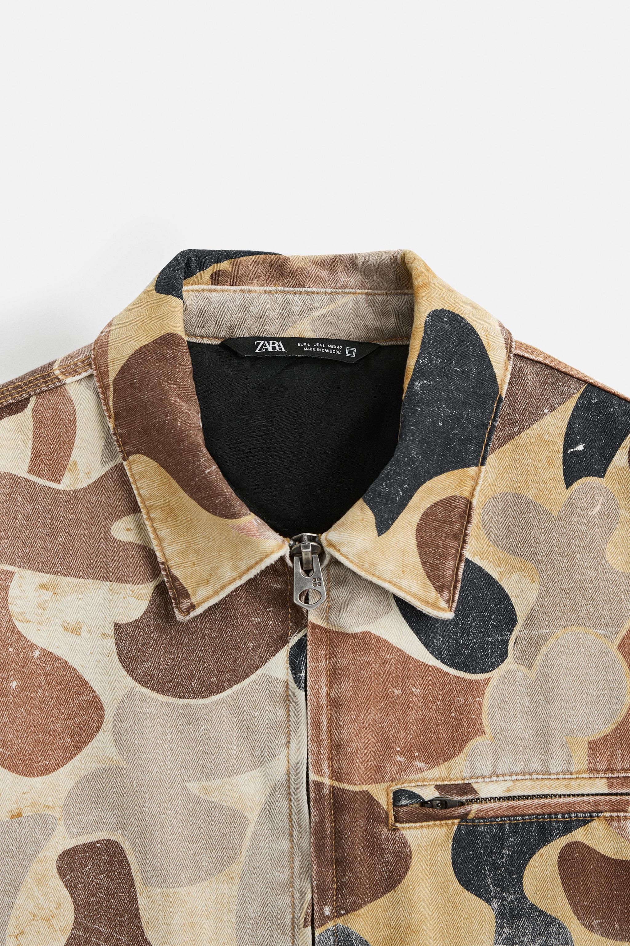 ABSTRACT PRINT JACKET - Beige | ZARA United States