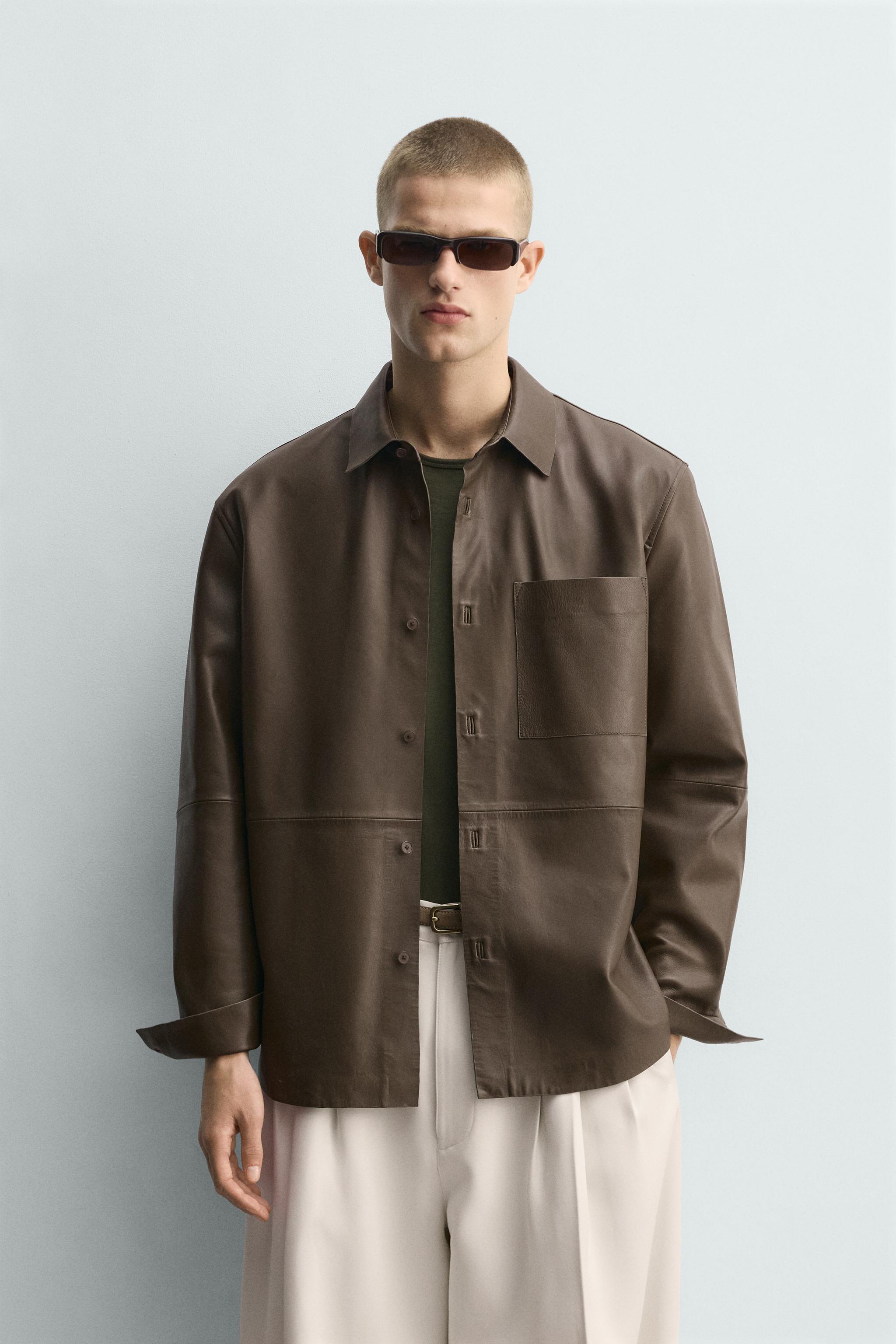 LEATHER POCKET SHIRT