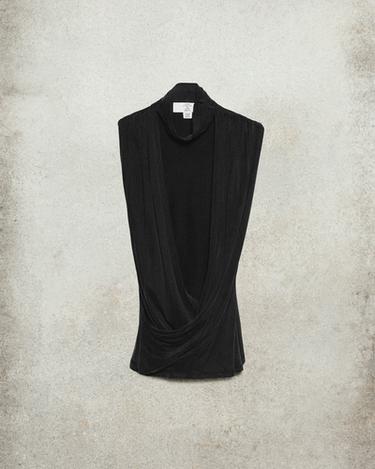 LUDOVIC DE SAINT SERNIN x ZARA ドレープトップスダークグレーZaraのLUDOVIC DE SAINT SERNIN x ZARA ドレープトップス - ダークグレー 