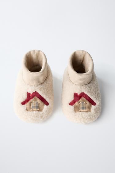 DETAIL SLIPPERS - Ecru White by Zara - Image 3