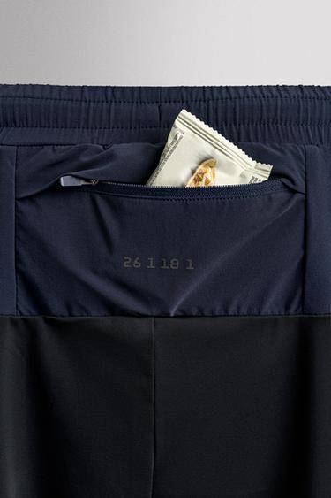 PANTALON TECHNIQUE COLOR BLOCK - Bleu marine de Zara - Image 10