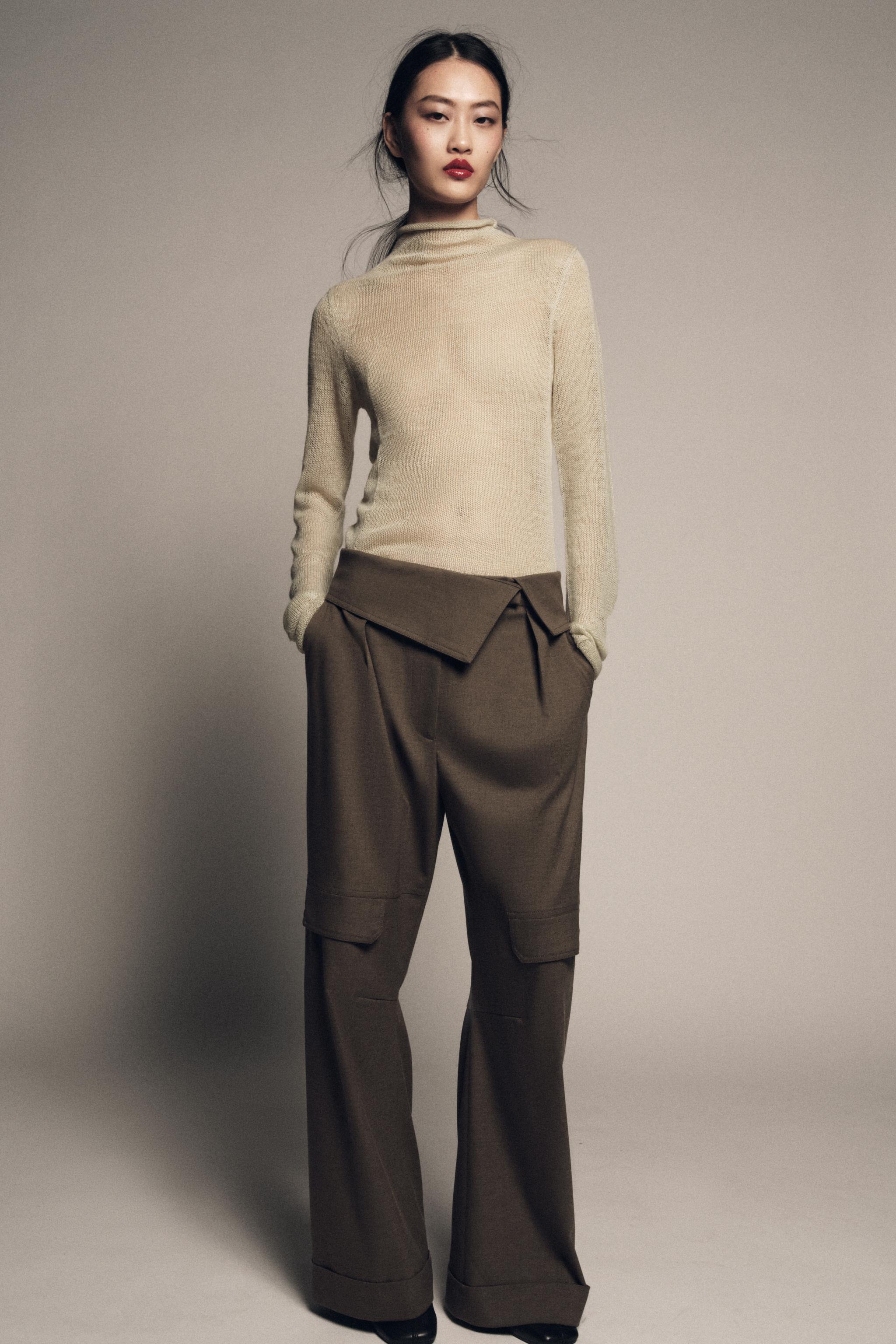 ZW COLLECTION CARGO TROUSERS - Grey | ZARA Turkey