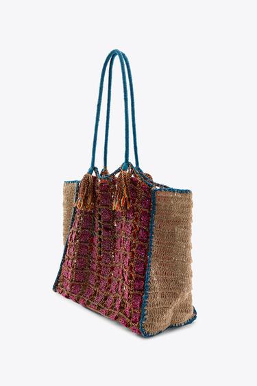 BEADED BRAIDED MAXI BAG - Multicoloured by Zara - Image 4