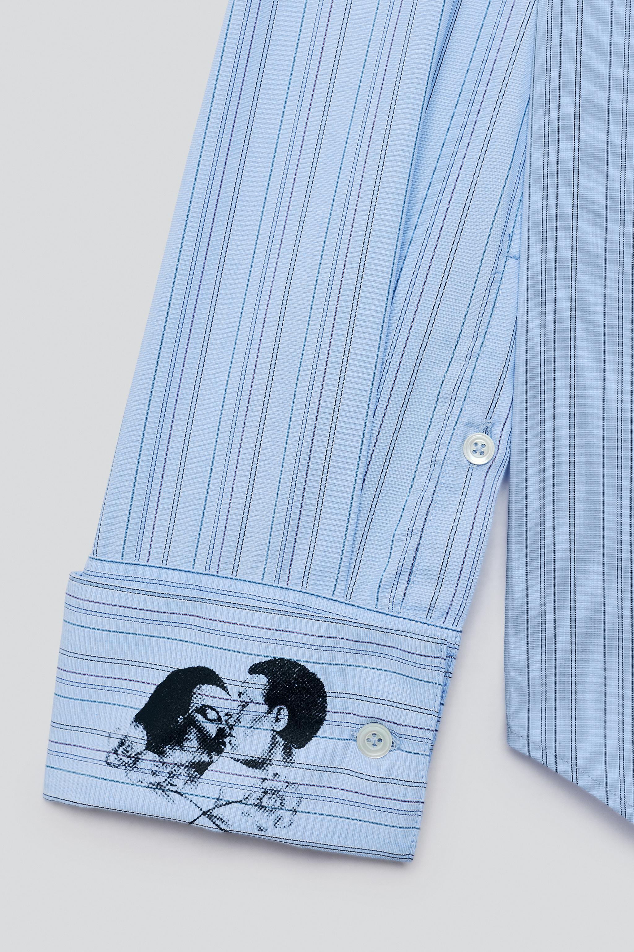 CHEMISE REGULAR FIT RAYURES IMPRIMÉ