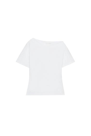 HEAVY COTTON SHORT SLEEVE T-SHIRT - White by Zara