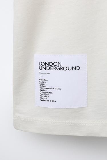 UNDERGROUND LONDON © PRINT T-SHIRT - Ecru by Zara - Image 3