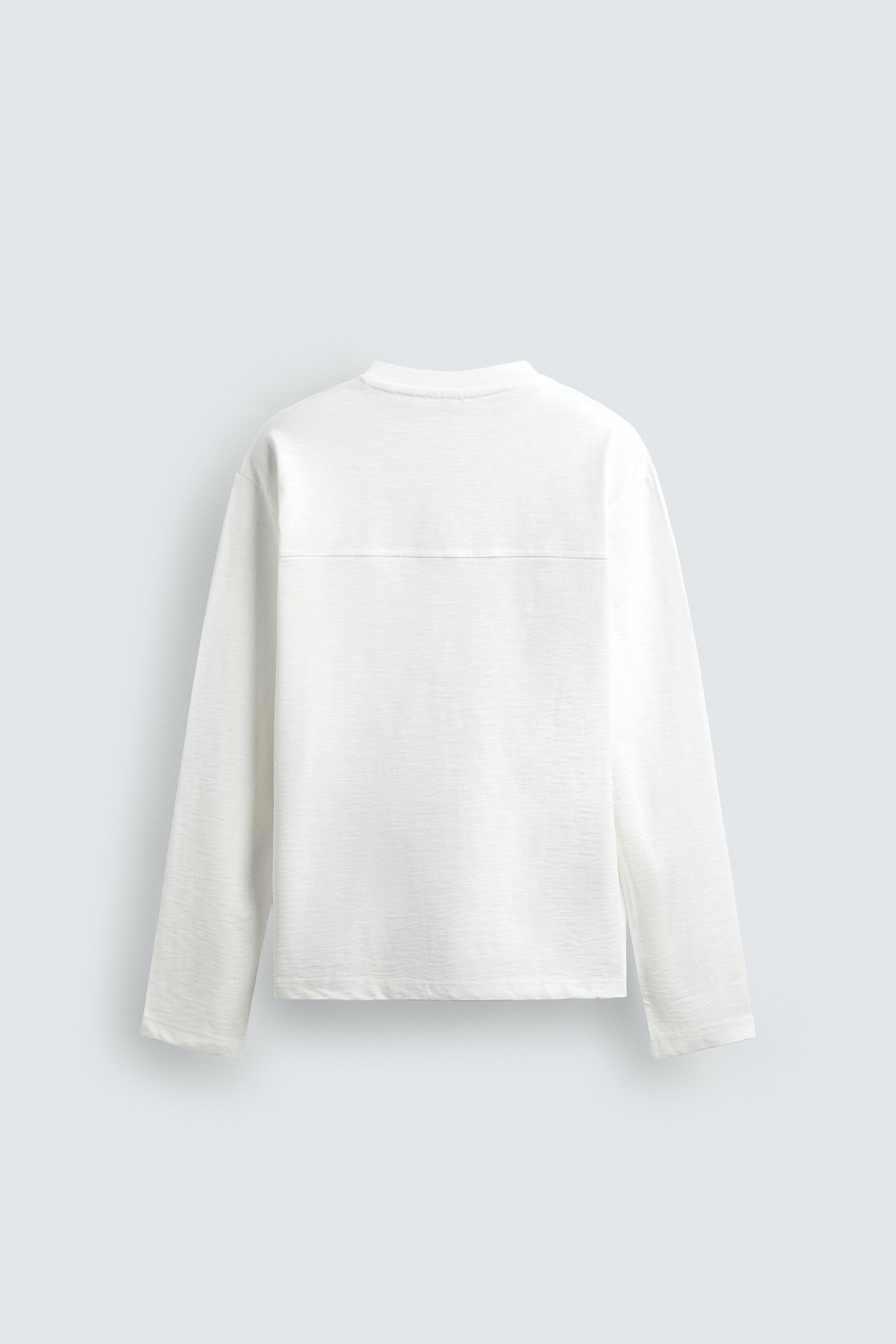 T-SHIRT RELAXED EN COTON FLAMMÉ