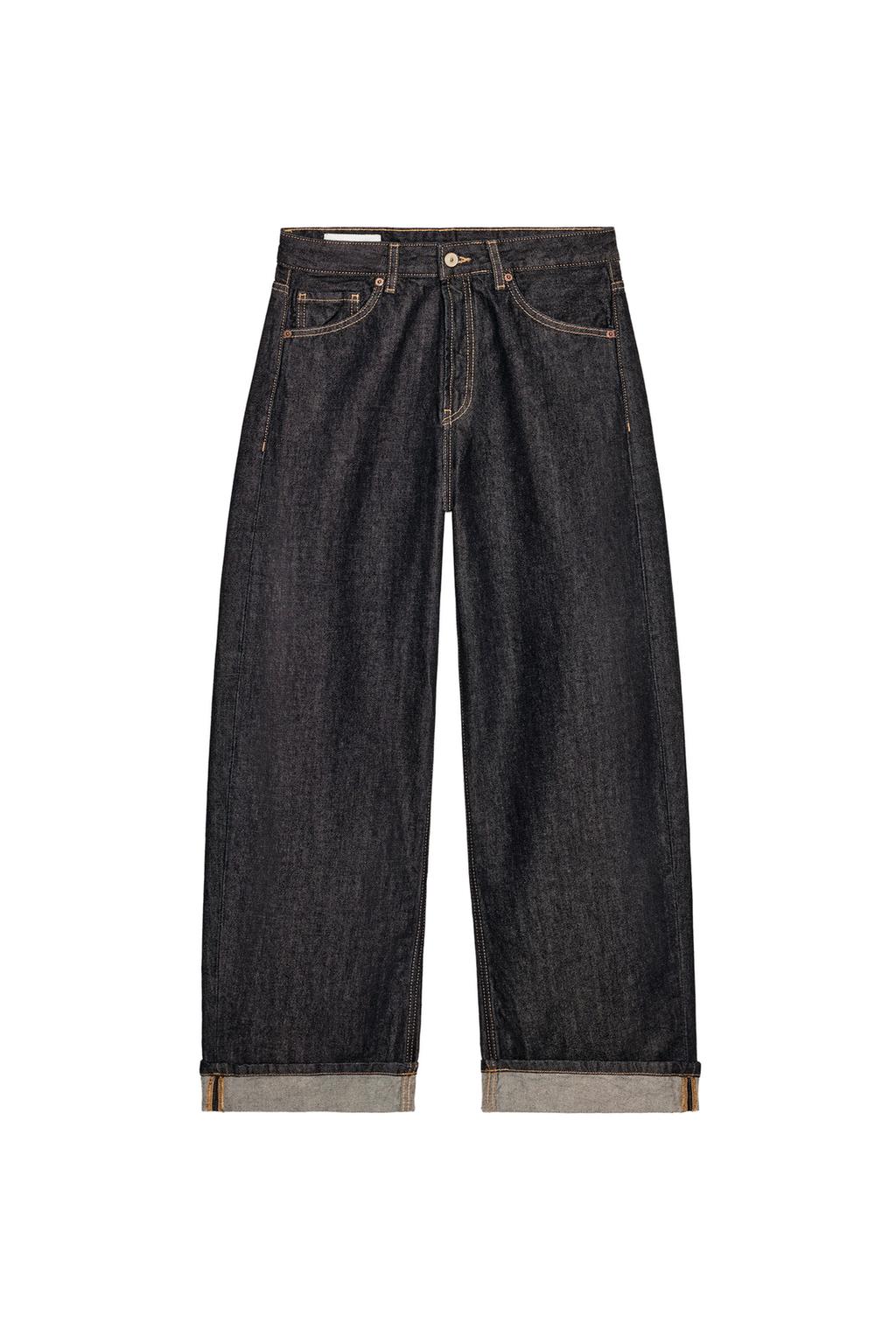 TRF BAGGY FOLDED MID-RISE JEANS - image 4