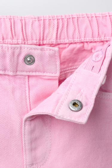 SHORT EN SERGÉ MON FIT - Rose de Zara - Image 2