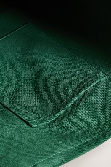 GRAND SAC COTON RUE DU BAC - Vert de Zara - Image 4