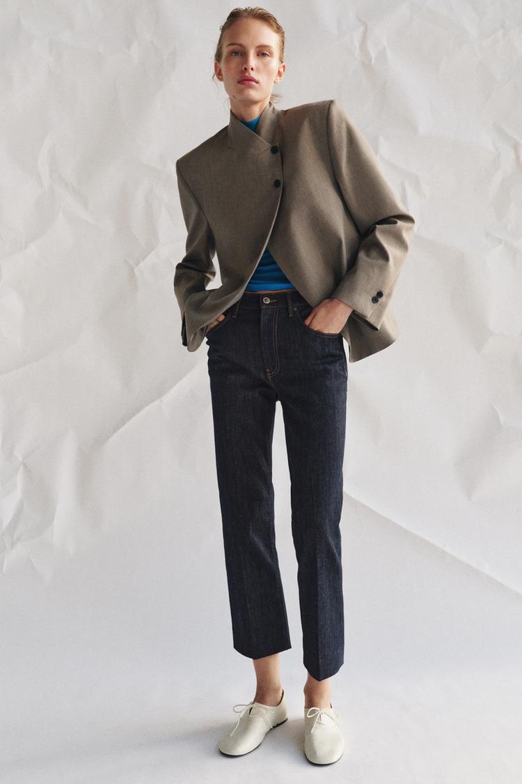 ZARA HIGH COLLAR BLAZER ZW COLLECTION