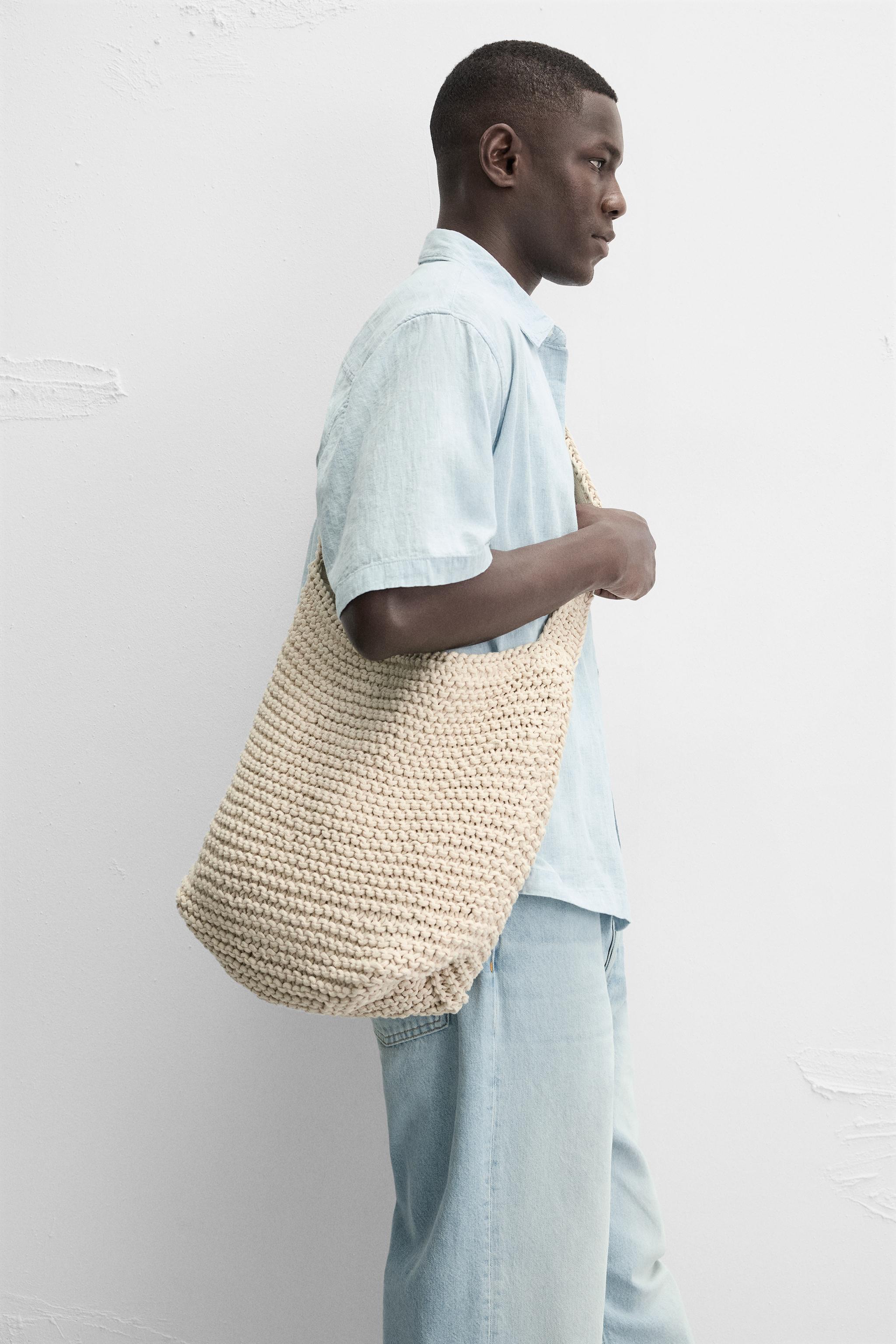 おさる　y.a.r.n. original shoulder bag Ossian Grey Multicolour Crochet Shoulder Bag - Miss Polyplexi