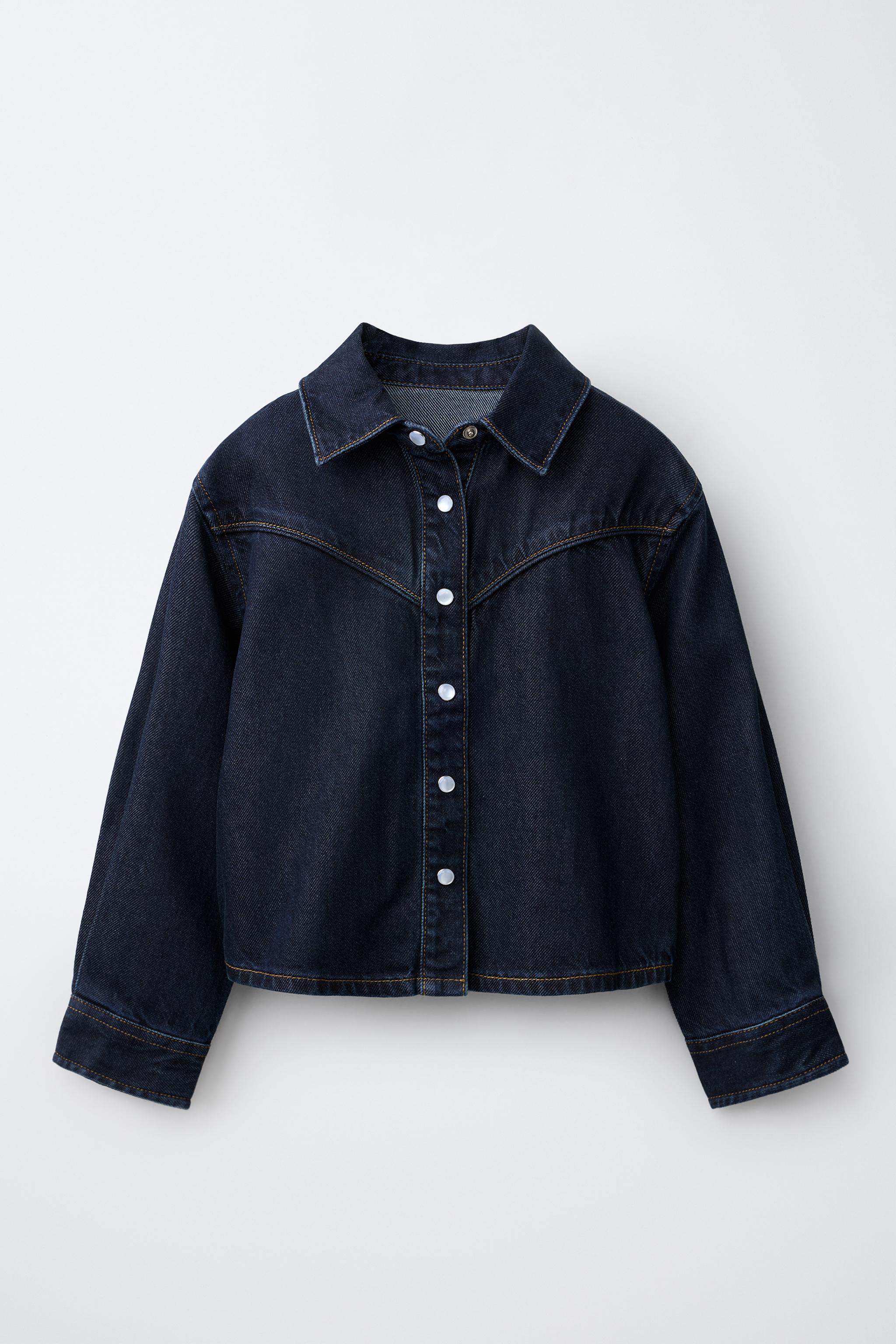 CHEMISE EN DENIM À COUTURES