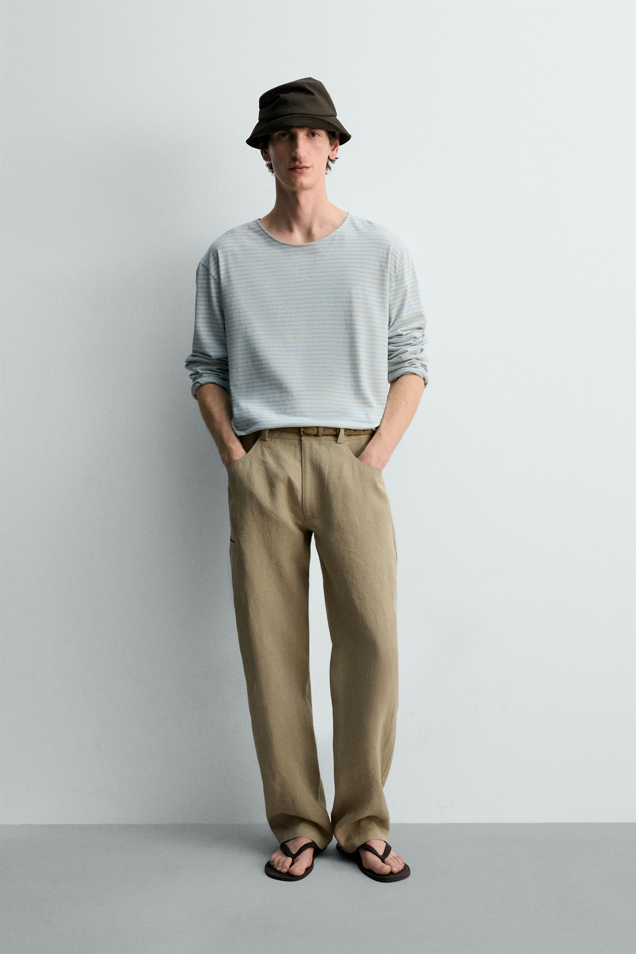 STRIPED JACQUARD T-SHIRT