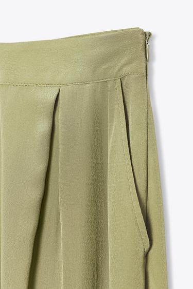 PANTALON BOUFFANT BAS POIGNETS - Kaki clair de Zara - Image 7